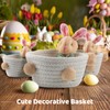 SilverChry Easter basket, Easter egg basket, Easter bunny storage basket,