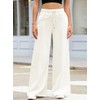 Aleumdr Wide Leg Sweatpants for Women Elastic High Waisted Drawstring