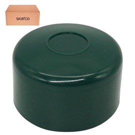 SKIR'CO RAL 6005 Fence Post Caps Round 51 mm Green Plastic Caps for Round Fence Posts Fence Post Covers Moss Green (Pack of 30)