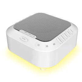Sound Machine Portable White Noise Sound Machine for Adults Baby Sleep Sounds with 28 Soothing Sounds and Night Lights with Sleep Timer, Fan, Ocean, Brook, Rain Sounds Lullabies USB Rechargeable