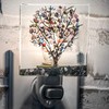 J Devlin Glass Art Stained Glass Tree Night Light –