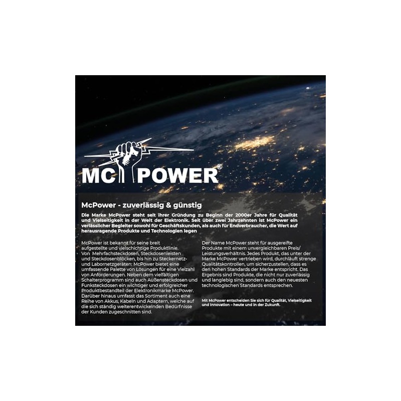 MC POWER SECURE Wet Room Orientation Switch IP44 Surface-Mounted Grey