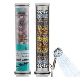 Hibbent 2 Pack Replacement Shower Filter, 20 Stage Showerhead Filter for Hard Water, Water Softener Filters for Hibbent 10-spray Handheld Shower Head