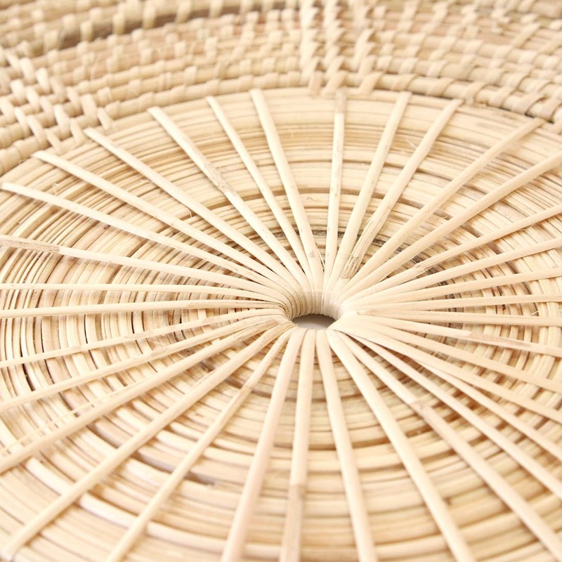 rattan round lunch mat