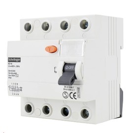 Schelinger Residual Current Circuit Breaker RCD / 30mA / 4-Pin / 40A (4-Pin 25A)