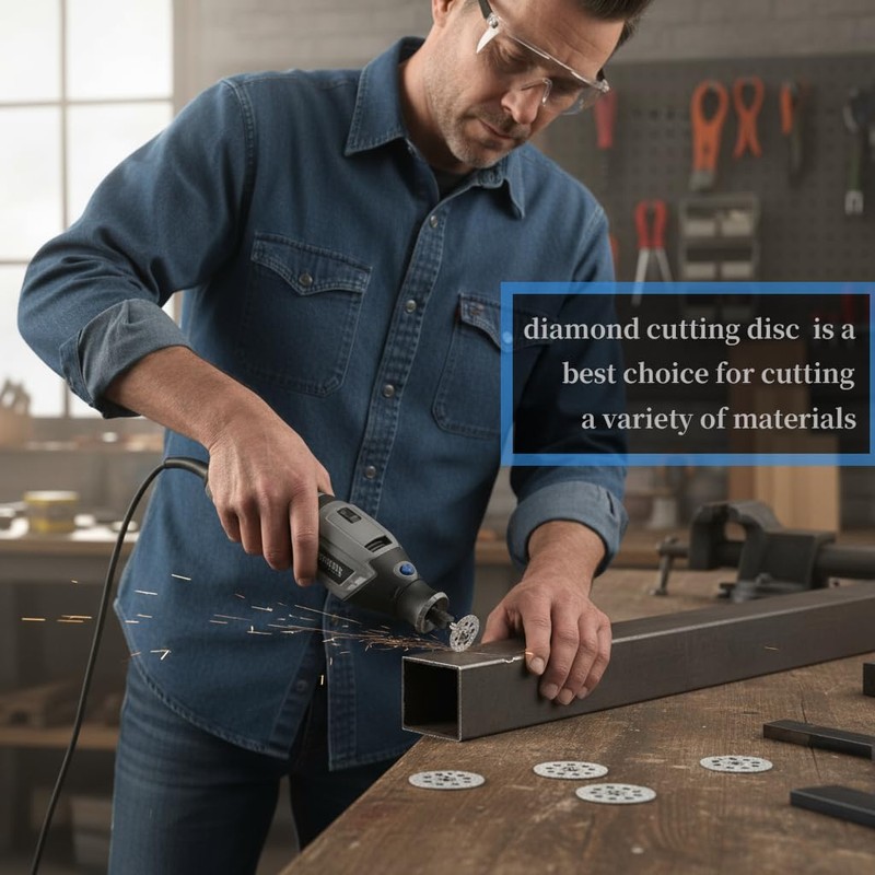 ChilternCasa 25mm 1" Diamond Cutting Wheel, 3mm 1/8 Inch Mandrel