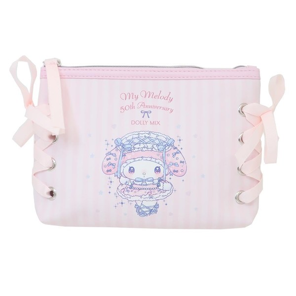 Marimo Craft SRDM-024 My Melody x Dolly Ribbon Pouch (W