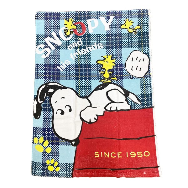 Snoopy Towel Blanket Nap Size 31.5 x 43.3 inches (80 x 110 cm), 2190-8010-BL