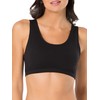 Fruit of the Loom Women's Built-Up Sports Bra, Blushing Rose/Black/White-3