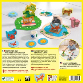 HABA - My First Games - Animal Pyramid Junior - Board Game - Skill Game and Stacking Game - 2 Years and More - 306070