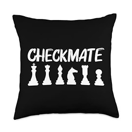 Cool Chess Design For Men Women Board Game Strategy Sport Throw Pillow