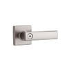 Kwikset Vedani Bed/Bath Lever Lever in Satin Nickel