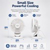A2Z 5 Inch USB AC DC Desk Fan Clip Fan
