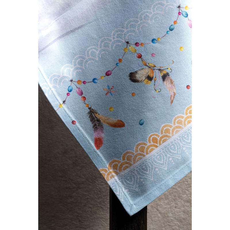 Maison d' Hermine Ibiza-Blue 100% Cotton Set of 3 Multi-Purpose