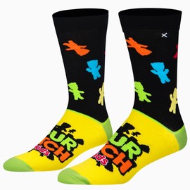Odd Sox, Funny Crew Socks, Sour Patch Candy, Adult Large 8-12