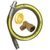 SPARES2GO Universal Oven Cooker Gas Supply Hose, PTFE Pipe Tape