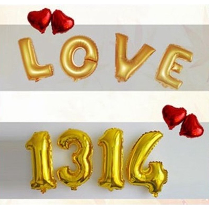 Perfect Size Number Balloons, Silver, Birthday, Wedding, Party (6)