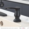 GAGALIFE Kitchen Sink Soap Dispenser Matte Black, Under Sink Soap