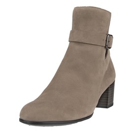 ECCO Women's Dress Classic 35MM Buckle Ankle Boot, Taupe Nubuck, 8-8.5