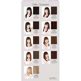 Wig, Madeleine Long, Made of Japanese Fiber, Loved Long with One Curl Ends, 9 Colors, Heat Resistant, Natural, Long, Straight Black Hair - #03CFM Cafe Mocha