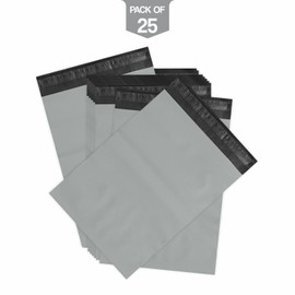 MA NASIR Parcel Bags Grey Postage Water Resistant Self Seal Mailing Bags Tear Proof Packaging Packets Postal Envelopes for Mail Delivery Shipping Clothes & Non Breakable Items 6.5"x9" (25pc)