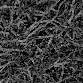 JIWINNER 8 oz (1/2 LB) Crinkle Paper Filler for Gift Wrapping, Black Shredded Paper For Gift Baskets, Crinkle Paper for Christmas Easter Wedding Birthday Craft Gift Boxes Bags Basket Filler Decoration