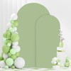 FANPROMS Wedding Arch Cover Set of 2 Sage Green Arch