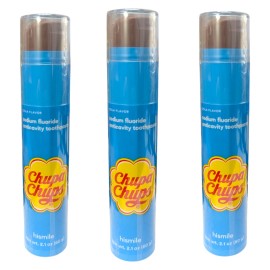 Hismile 3 x hismile - Sodium Fluoride Toothpaste - Chupa Chups, Cola 2.1oz EXP 8-7-26