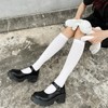 DRESHOW 3 Pairs Women Knee High Casual Tube Socks Cotton