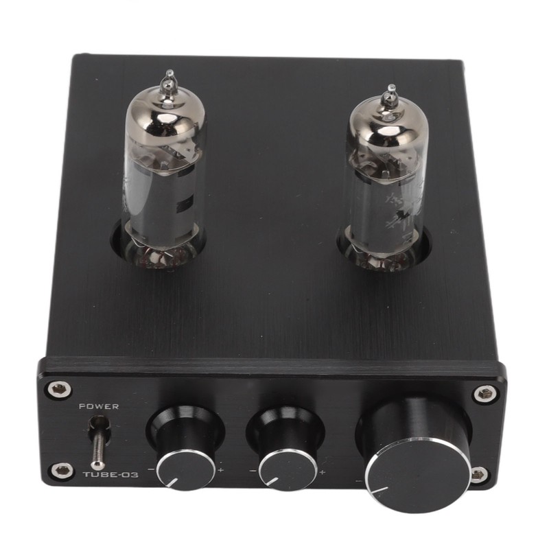 TUBE 03 Audio Amplifier Black with 6K4 Electronic Bile Duct