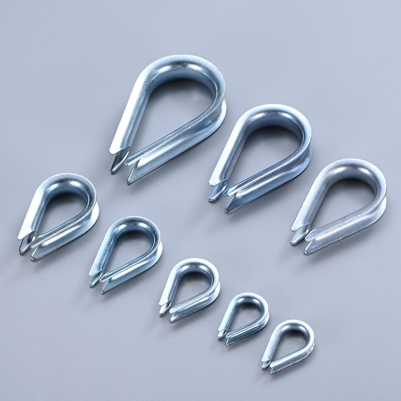M METERXITY 12-Pack Wire Rope Thimbles, M12 Carbon Steel 12mm