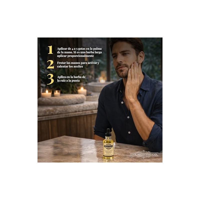 The Shaving Co Aceite para barba original. Nutre - Humecta