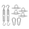 Sun Shade Sail Hardware Kit Sturdy Structure Stainless Steel Sunshades