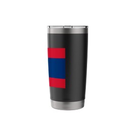 Flag Of Laos Proud Patriot Souvenir Fan Patriotic National Stainless Steel Insulated Tumbler