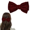 Red Hair Bow Clips for Women Girls Bowknot Hair Clip