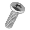 100pcs #6-32 x 1/2" Phillips Pan Head Machine Screws, 304