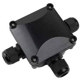 GWHOLE 4Pcs Waterproof IP66 Outdoor Electric Junction Project Box, 3-Way Outdoor Cable Connectors Outdoor/External Electrical Light Junction Box, 6mm-10.2mm