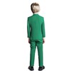Boys Suit 5 Piece Kids Party Tuxedo Green Blazer Vest