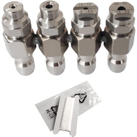 Pressure Washer Nozzle,Jrod 4 Way Washing Tip Holder for 4 GPM Pressure Washer,J Rod Soft Wash System Nozzle 1/4" Quick Connect 0° 25°