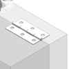 4Pcs Door Hinges,1.5inch Stainless Steel Folding Hinges,Heavy Duty Door Hinge,for