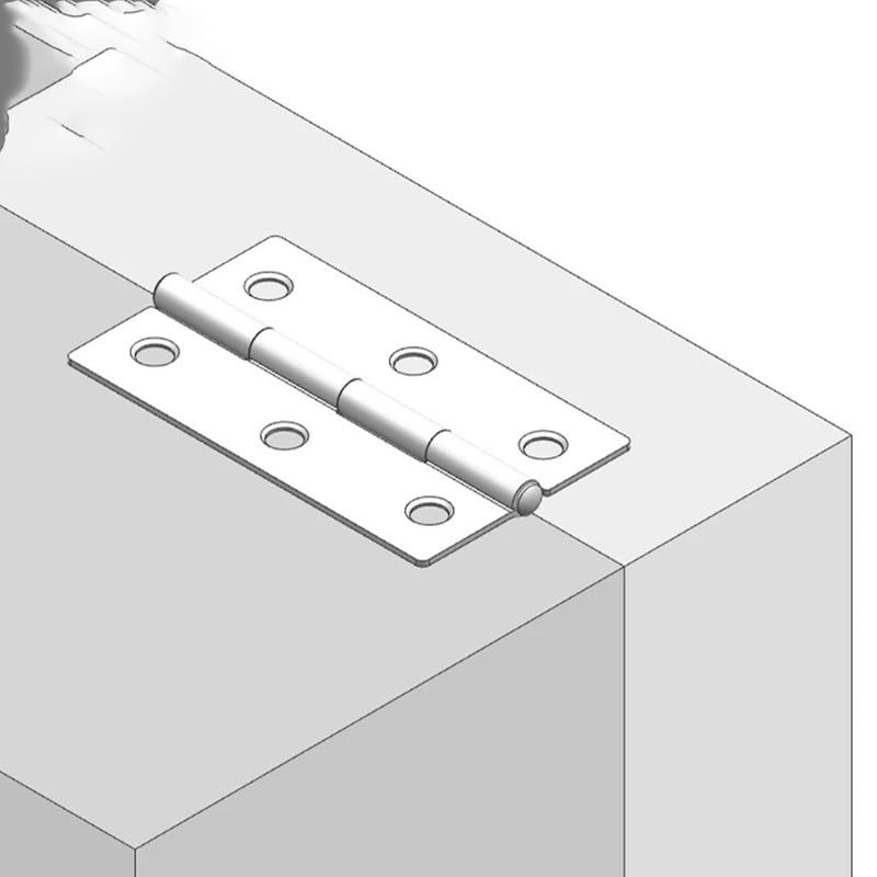 4Pcs Door Hinges,1.5inch Stainless Steel Folding Hinges,Heavy Duty Door Hinge,for