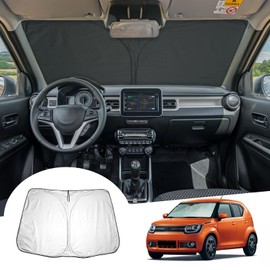 GAFAT Suzuki Ignis/Facelift Hybrid 2017-2024 2025 Sun Protection Front Windscreen Inside, Suzuki Ignis II from 2017 onwards Windscreen Parasol Sun Visor Cooling UV Protection