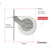 Bauheld Roller Shutter Belt Winder Flush-Mounted 135 mm without Cover