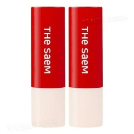 The Saem Saem.mul Essential Tint Lip Balm RD01 Essential Rose 2pcs basic / 더샘 샘.물 에센셜 틴트 립밤 RD01 에센셜 로즈 2개 기본