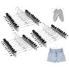30 Pack Pant Hanger with Adjustable Clips,Heavy Duty Ultra Thin
