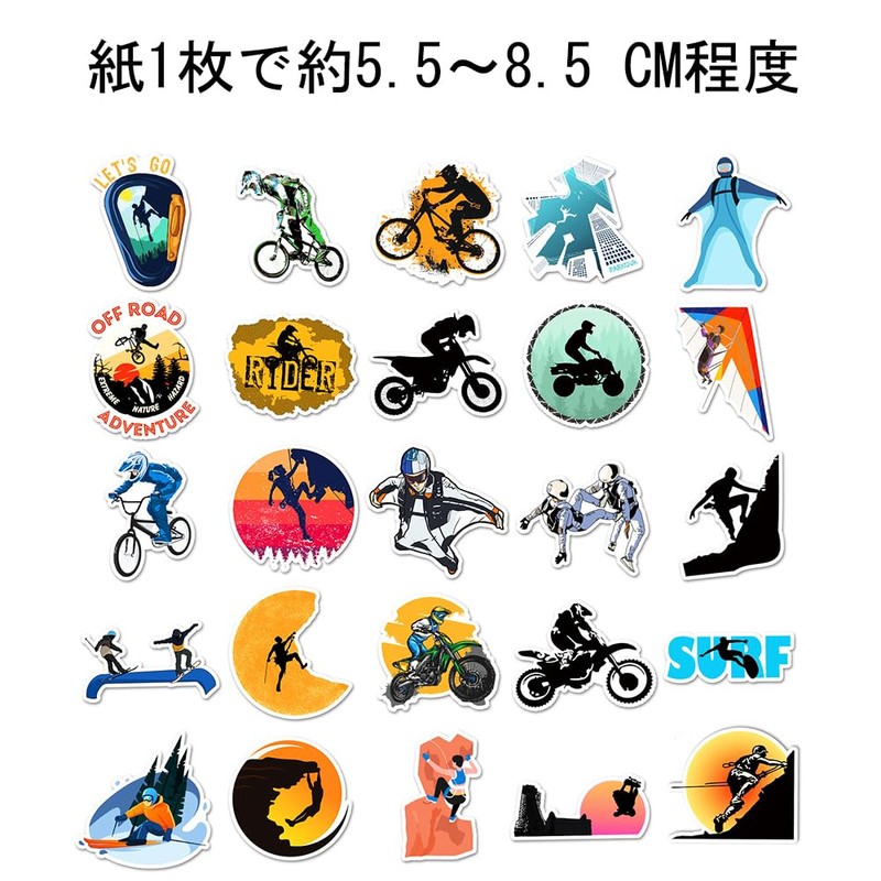 Motorcycle Sticker Set, 100 Pieces, Waterproof Motor Car Seals, Suitable