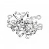 sourcing map Ball Chain Connector, Stainless Steel Pull Loop Crimp