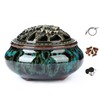 LamDawn Censer Sky Blue Incense Burner with Calabash Incense Stick