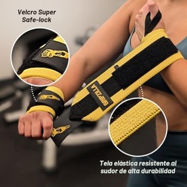 GRIPZILLA - Muñequeras para levantamiento de pesas para hombres y mujeres