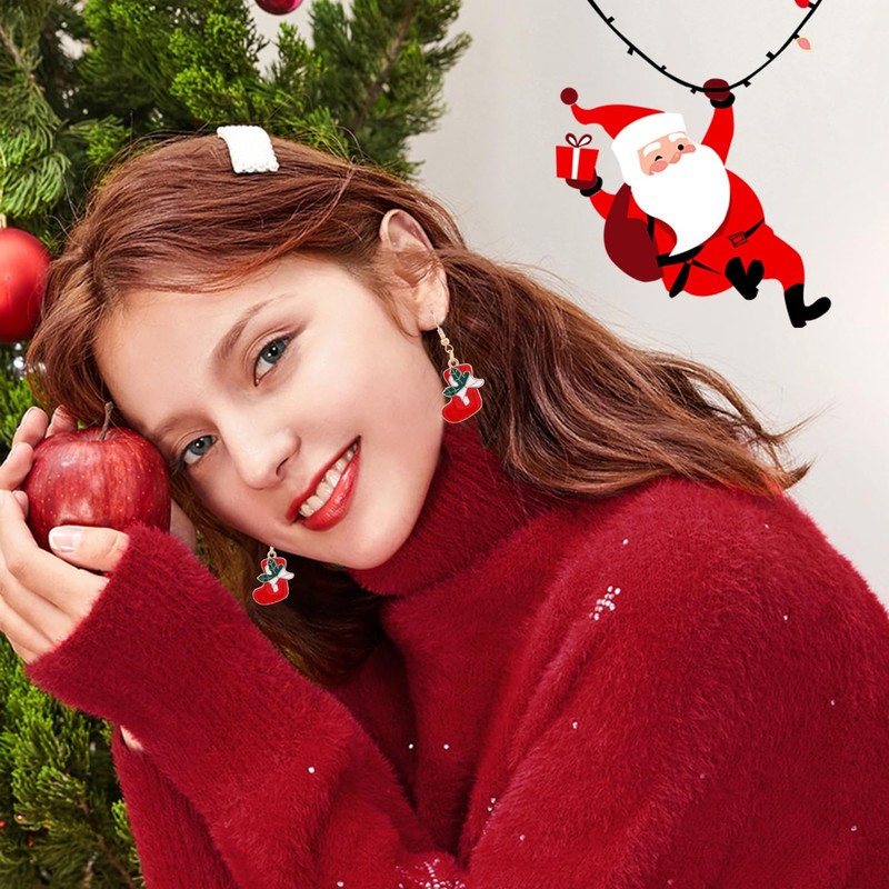 26 Pairs Christmas Earrings for Women Stud Dangle Earrings Jewelry